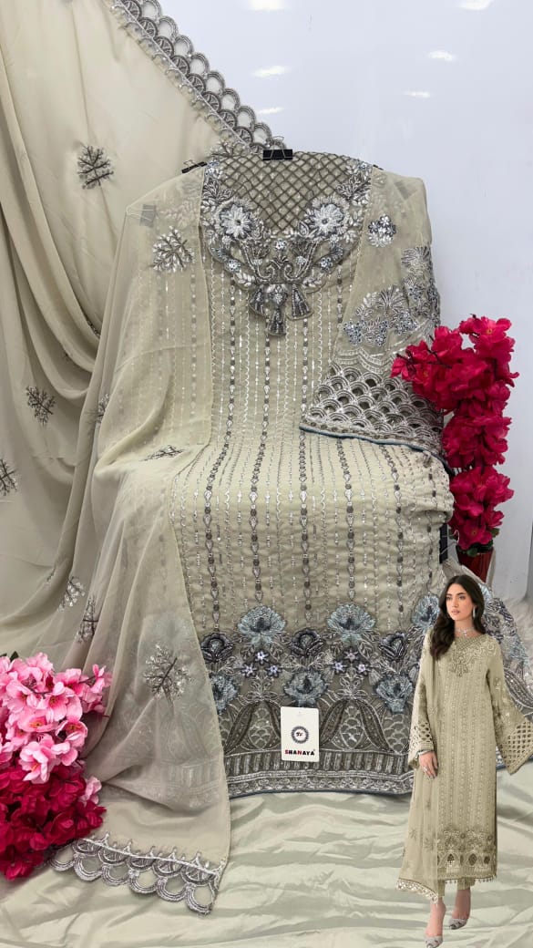 SHANAYA FASHION S 189 A B C ROSE PAKISTANI SUITS