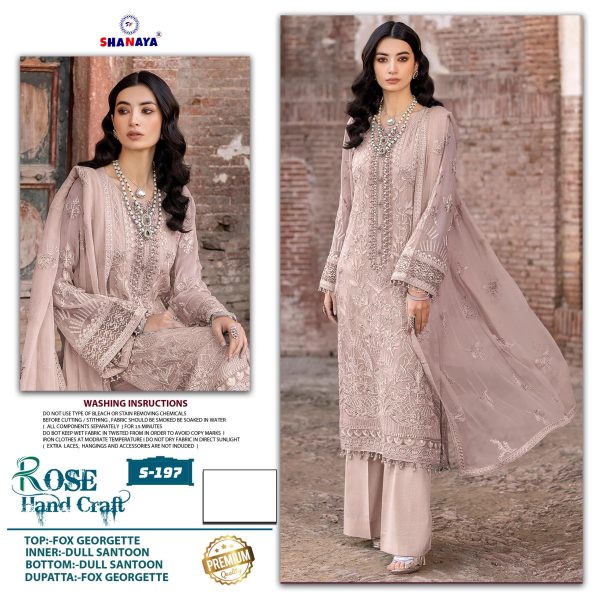 SHANAYA FASHION S 197 ROSE PAKISTANI SUITS ONLINE