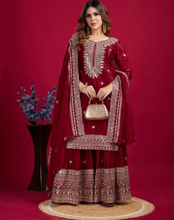 SHREE HARI NSR 800 C DESIGNER TOP SHARARA SUITS