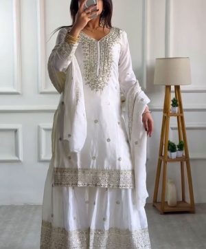 SHREE HARI NSR 800 D DESIGNER TOP SHARARA SUITS