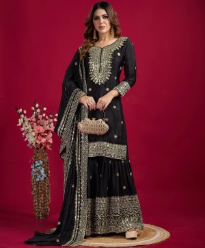 SHREE HARI NSR 800 E DESIGNER TOP SHARARA SUITS