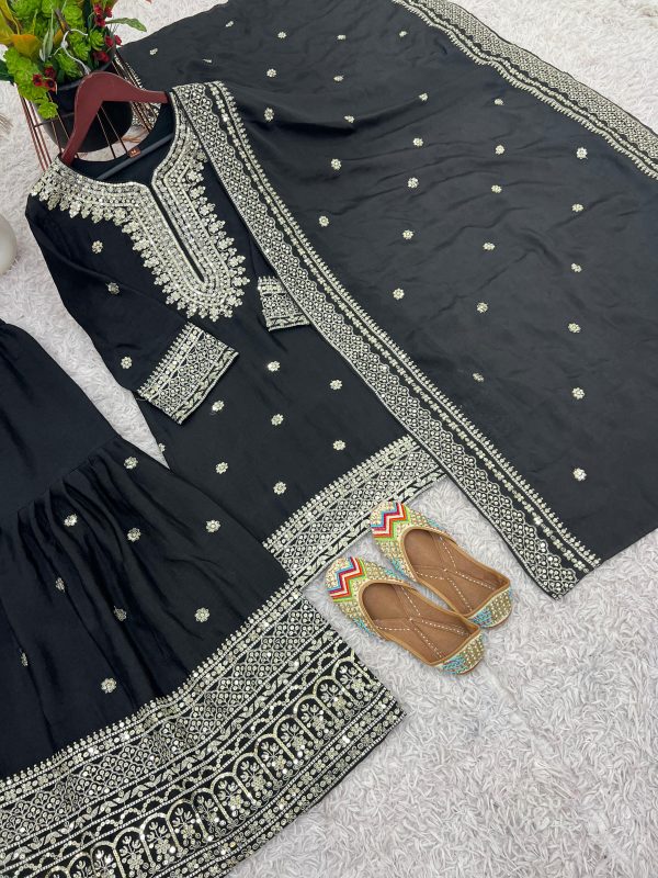 SHREE HARI NSR 800 E DESIGNER TOP SHARARA SUITS