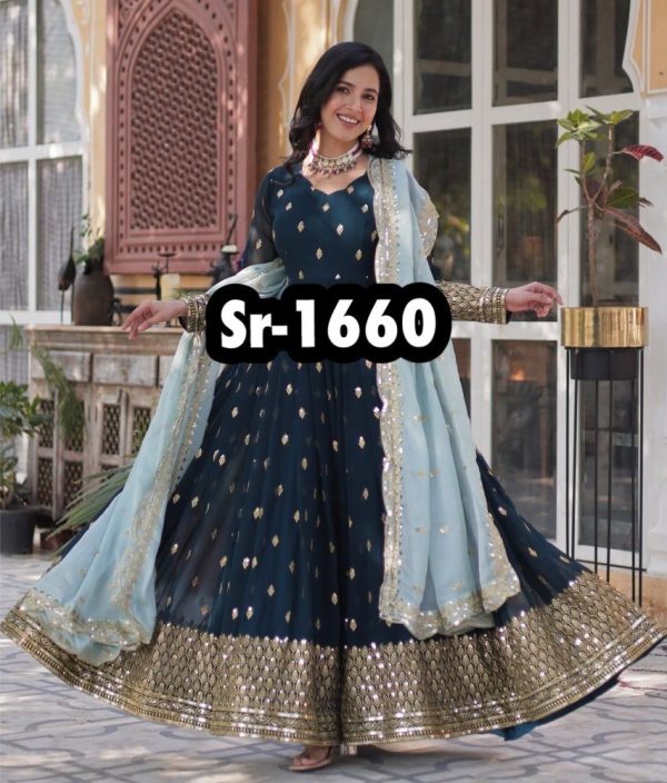 SHREE HARI SR 1660 DESIGNER GOWN WHOLESALE