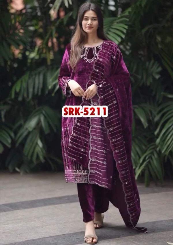 SHREE HARI SRK 5211 DESIGNER VELVET SALWAR SUITS