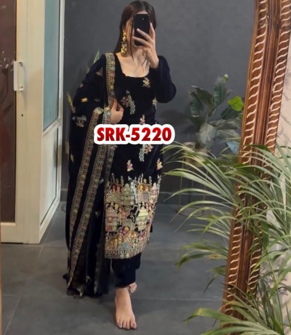 SHREE HARI SRK 5220 DESIGNER VELVET SUITS