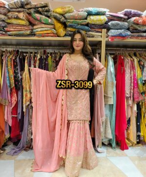 SHREE HARI ZSR 3099 DESIGNER TOP PLAZZO SUITS