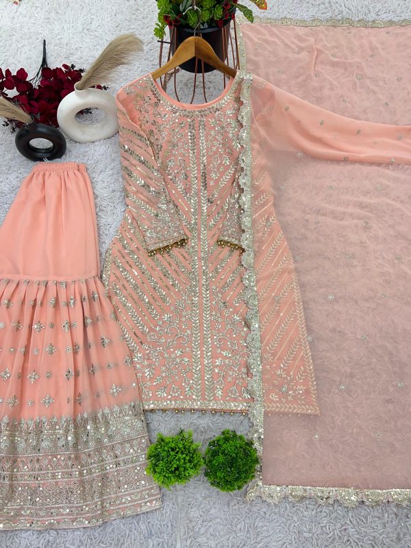 SHREE HARI ZSR 3099 DESIGNER TOP PLAZZO SUITS