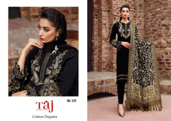 TAJ CREATIONS 572 RAYON PAKISTANI SUITS