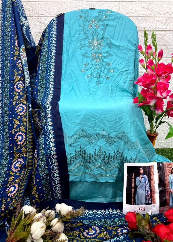 TAJ CREATIONS 574 RAYON PAKISTANI SUITS