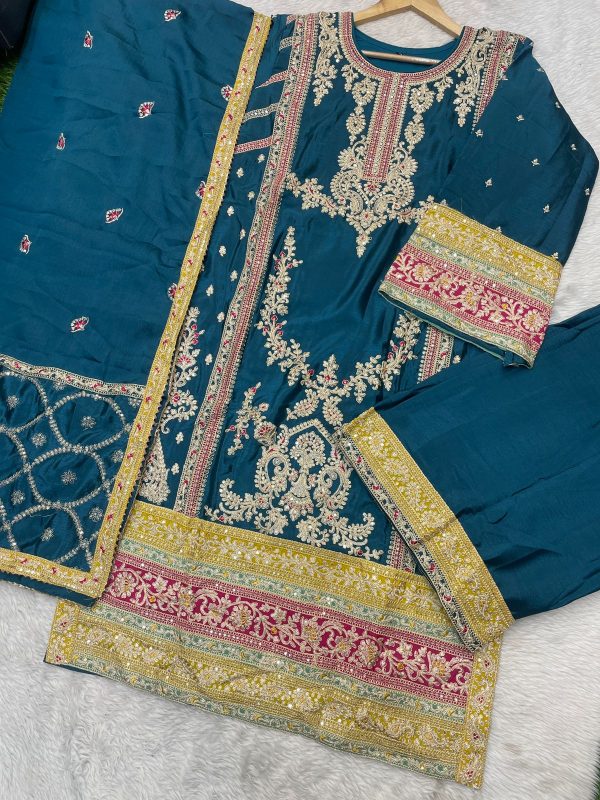 VS FASHION N 1007 FREE SIZE CHINON SALWAR SUITS