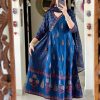 MURTI TRENDS BLUE COTTON ANGRAKHA SUITS SET