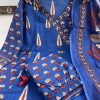 MURTI TRENDS BLUE COTTON ANGRAKHA SUITS SET