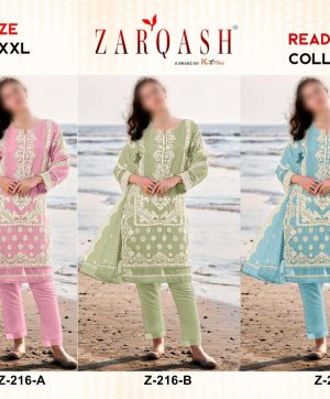 ZARQASH Z 216 A B C READYMADE SALWAR SUITS IN INDIA