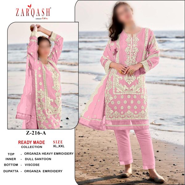 ZARQASH Z 216 A B C READYMADE SALWAR SUITS IN INDIA