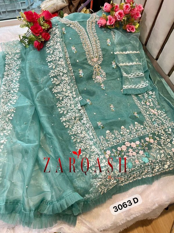 ZARQASH Z 3063 D PAKISTANI SUITS WHOLESALE ONLINE