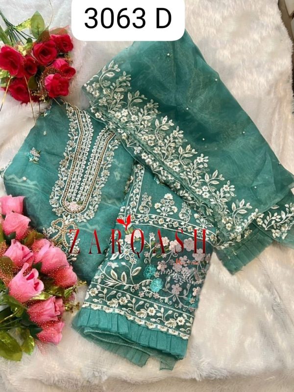 ZARQASH Z 3063 D PAKISTANI SUITS WHOLESALE ONLINE