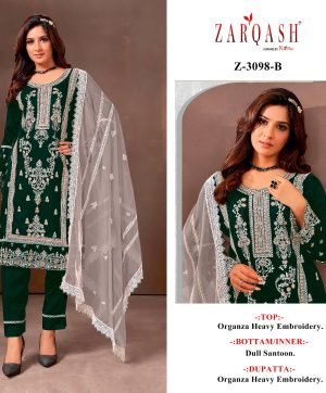 ZARQASH Z 3098 B SALWAR KAMEEZ WHOLESALE