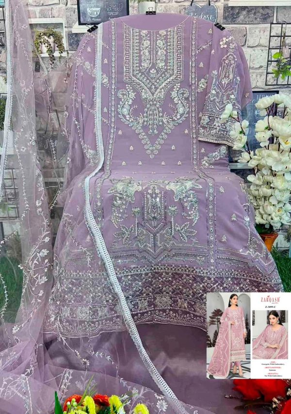 ZARQASH Z 3099 A B C PAKISTANI SALWAR KAMEEZ