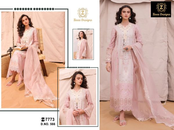 ZIAAZ DESIGNS 566 PAKISTANI SUITS MANUFACTURER