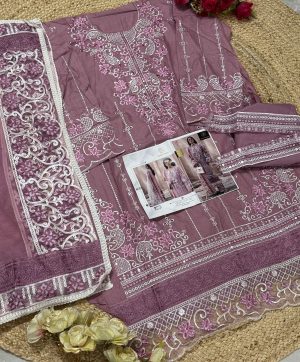 ZIAAZ DESIGNS 577 COTTON EMBROIDERED SALWAR SUITS