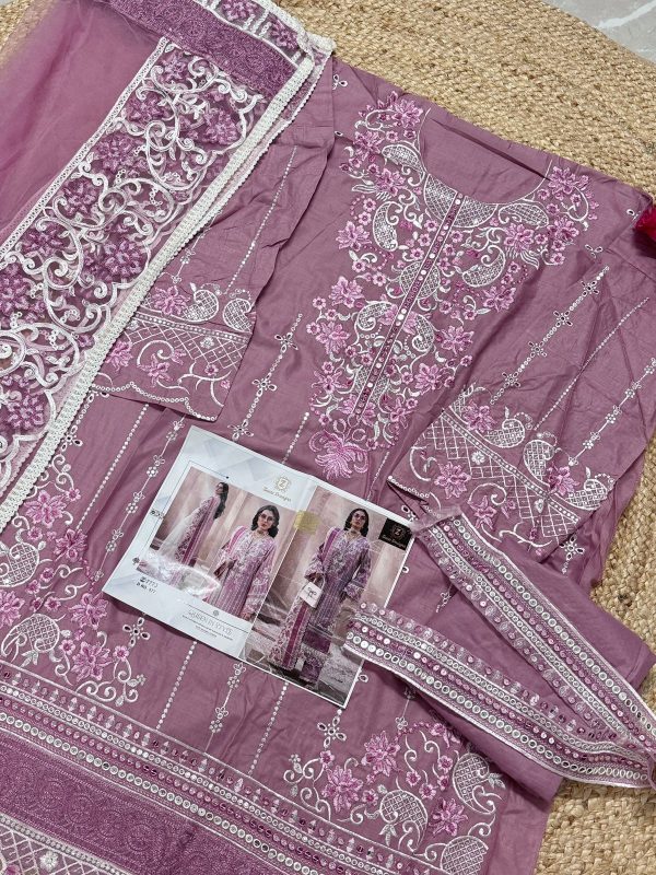 ZIAAZ DESIGNS 577 COTTON EMBROIDERED SALWAR SUITS