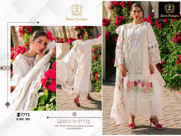 ZIAAZ DESIGNS 581 PAKISTANI SUITS MANUFACTURER