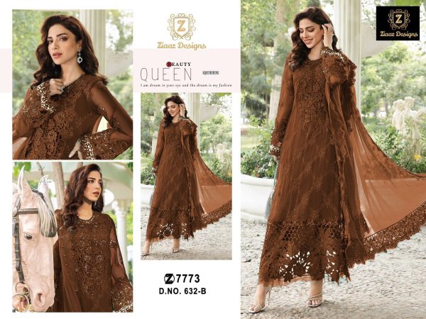 ZIAAZ DESIGNS 632 B SALWAR KAMEEZ WHOLESALE