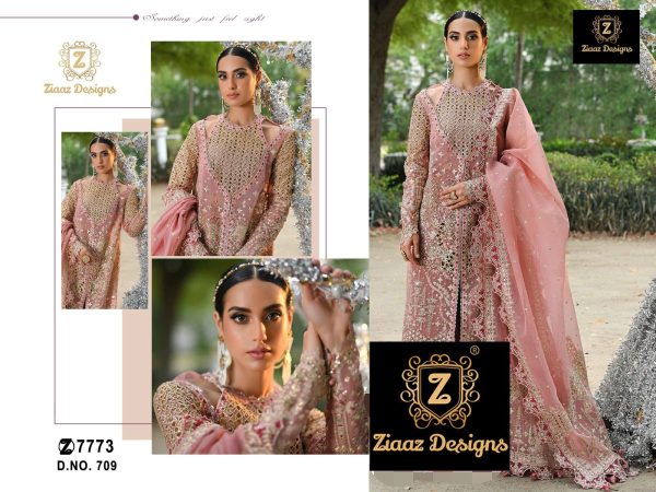 ZIAAZ DESIGNS 709 PAKISTANI SUITS WHOLESALE