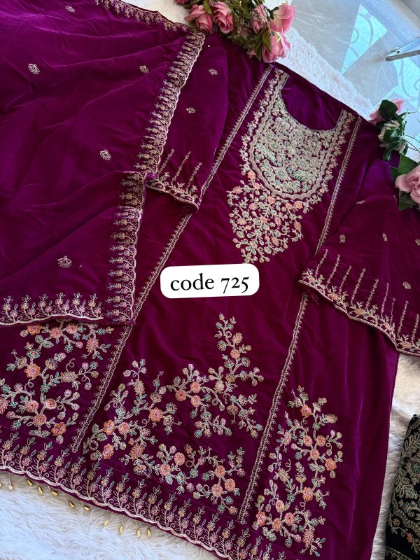 ZIAAZ DESIGNS 725 A VELVET SUITS WHOLESALE ONLINE