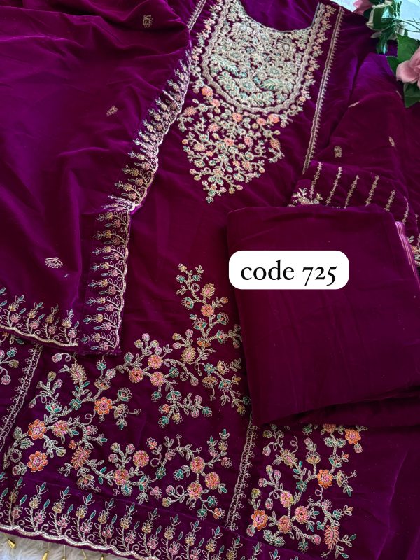 ZIAAZ DESIGNS 725 A VELVET SUITS WHOLESALE ONLINE