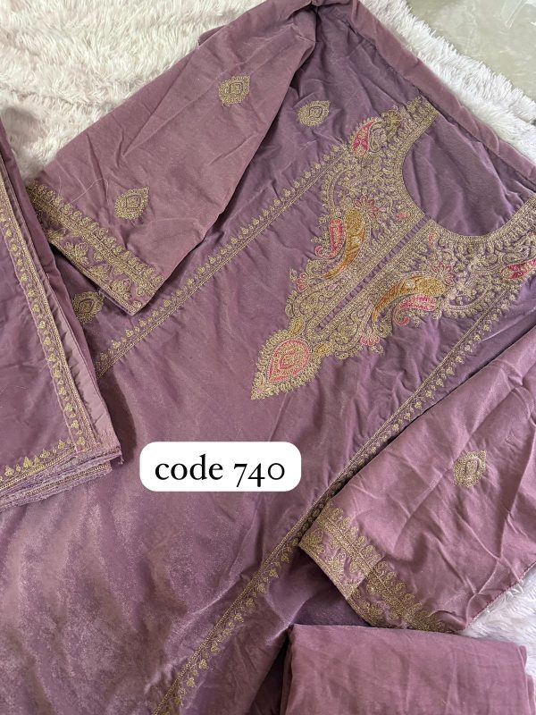 ZIAAZ DESIGNS 740 VELVET PAKISTANI SUITS IN INDIA