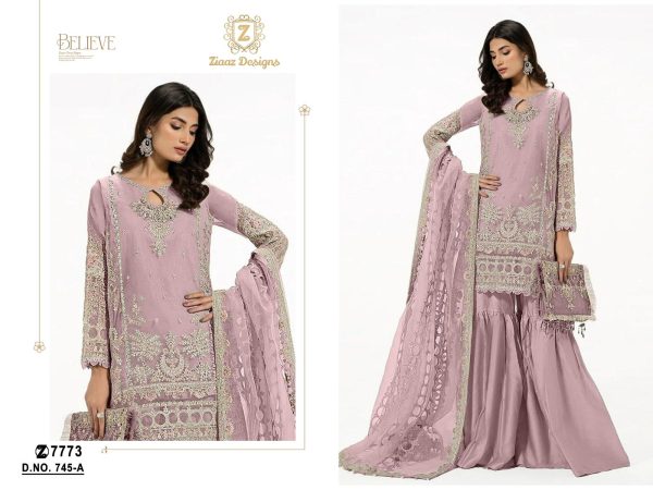 ZIAAZ DESIGNS 745 A SALWAR KAMEEZ ONLINE