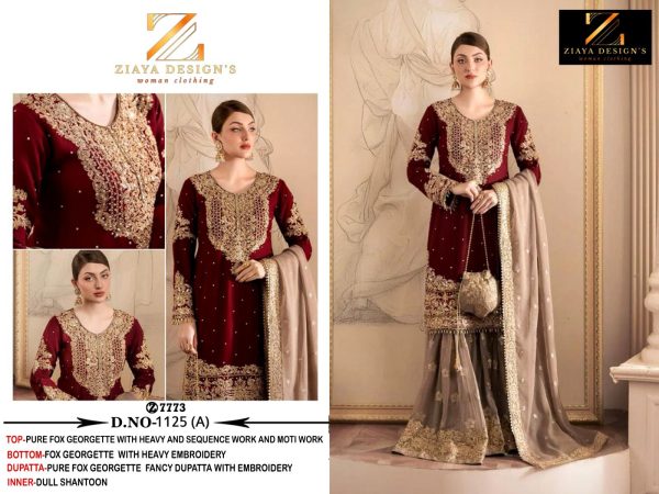 ZIAYA DESIGNS 1125 A B C D PAKISTANI SUITS IN INDIA