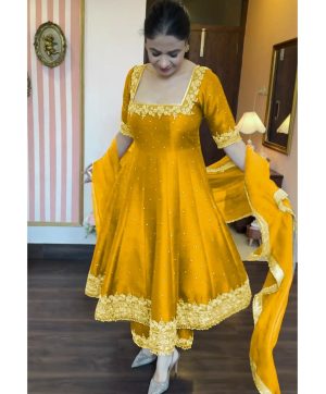 AAROHI DESIGNER AD 186 F ANARKALI GOWN WHOLESALE