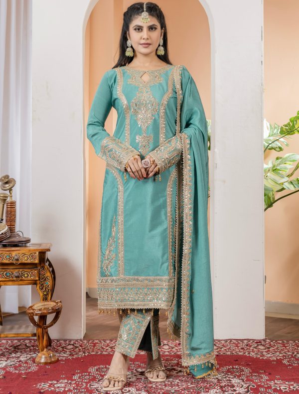 AAROHI DESIGNER PD 1041 Q FANCY SUITS WHOLESALE