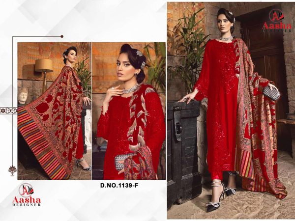 AASHA DESIGNER 1139 F SALWAR SUITS WHOLESALE