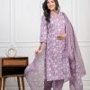 AKSHAR DESIGNER PURPLE PIYAA COTTON KURTI