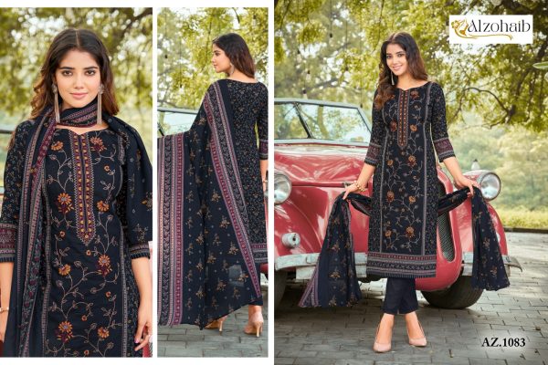 ALZOHAIB AZ 1083 COTTON SALWAR SUITS WHOLESALE