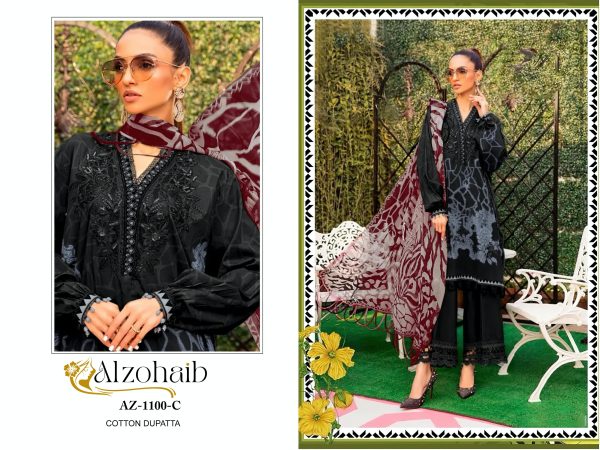 ALZOHAIB AZ 1100 C PAKISTANI COTTON SUITS