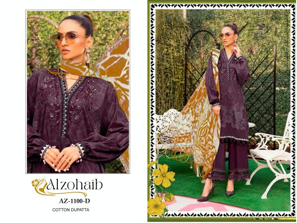 ALZOHAIB AZ 1100 D PAKISTANI COTTON SUITS