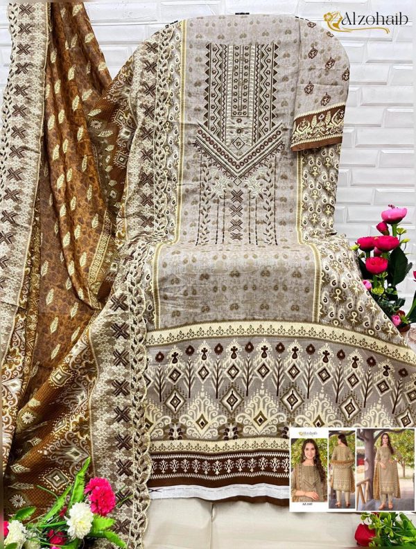 ALZOHAIB AZ 1106 PAKISTANI COTTON SUITS