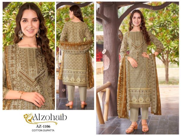 ALZOHAIB AZ 1106 PAKISTANI COTTON SUITS