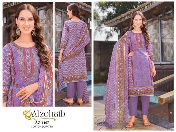 ALZOHAIB AZ 1107 PAKISTANI COTTON SUITS