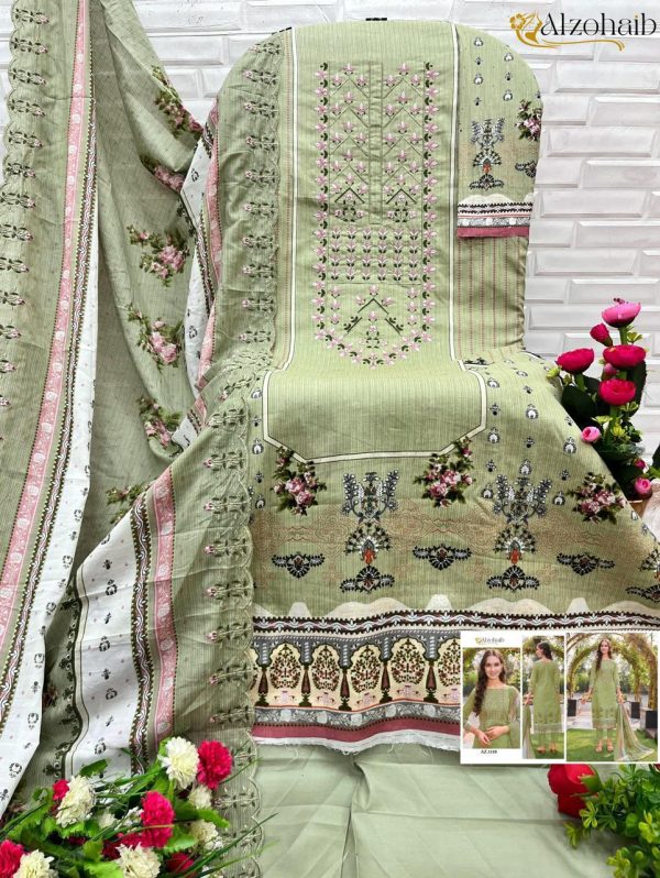 ALZOHAIB AZ 1108 PAKISTANI COTTON SUITS