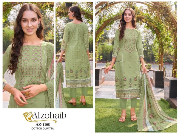 ALZOHAIB AZ 1108 PAKISTANI COTTON SUITS