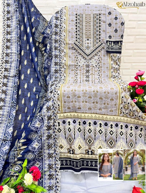 ALZOHAIB AZ 1109 PAKISTANI COTTON SUITS