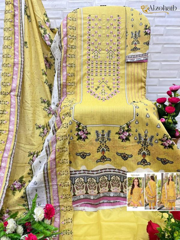 ALZOHAIB AZ 1110 PAKISTANI COTTON SUITS