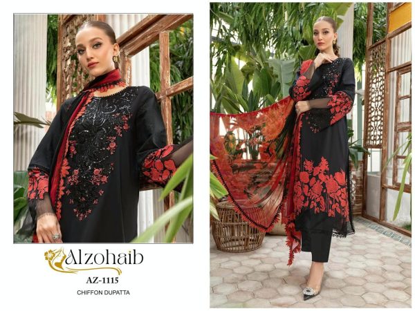 ALZOHAIB AZ 1115 PAKISTANI COTTON SUITS