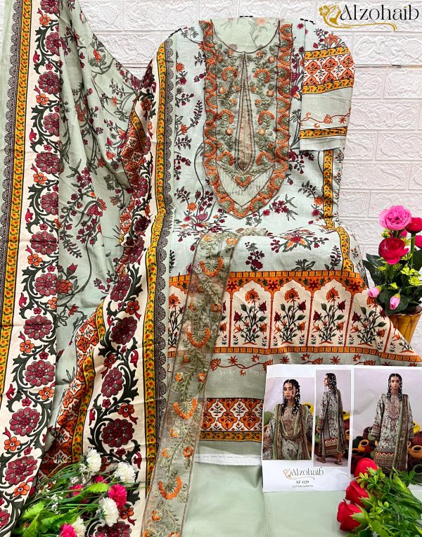 ALZOHAIB AZ 1129 PAKISTANI COTTON SUITS