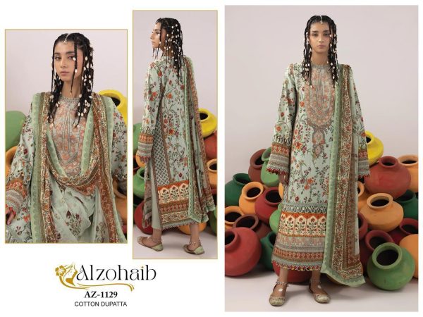 ALZOHAIB AZ 1129 PAKISTANI COTTON SUITS